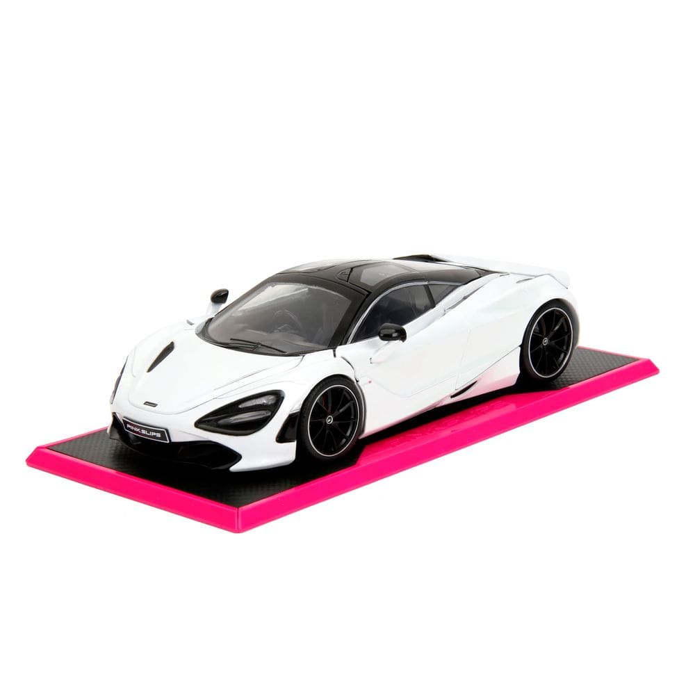 Carro fundido sob pressão Jada Pink Slips McLaren 720S 1:24 com base branca