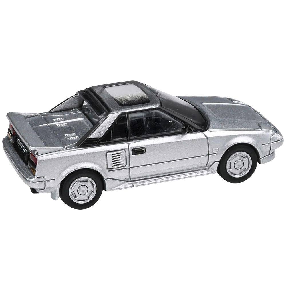 Modelo de carro Paragon 1985 Toyota MR2 MK1 Super Silver 1/64