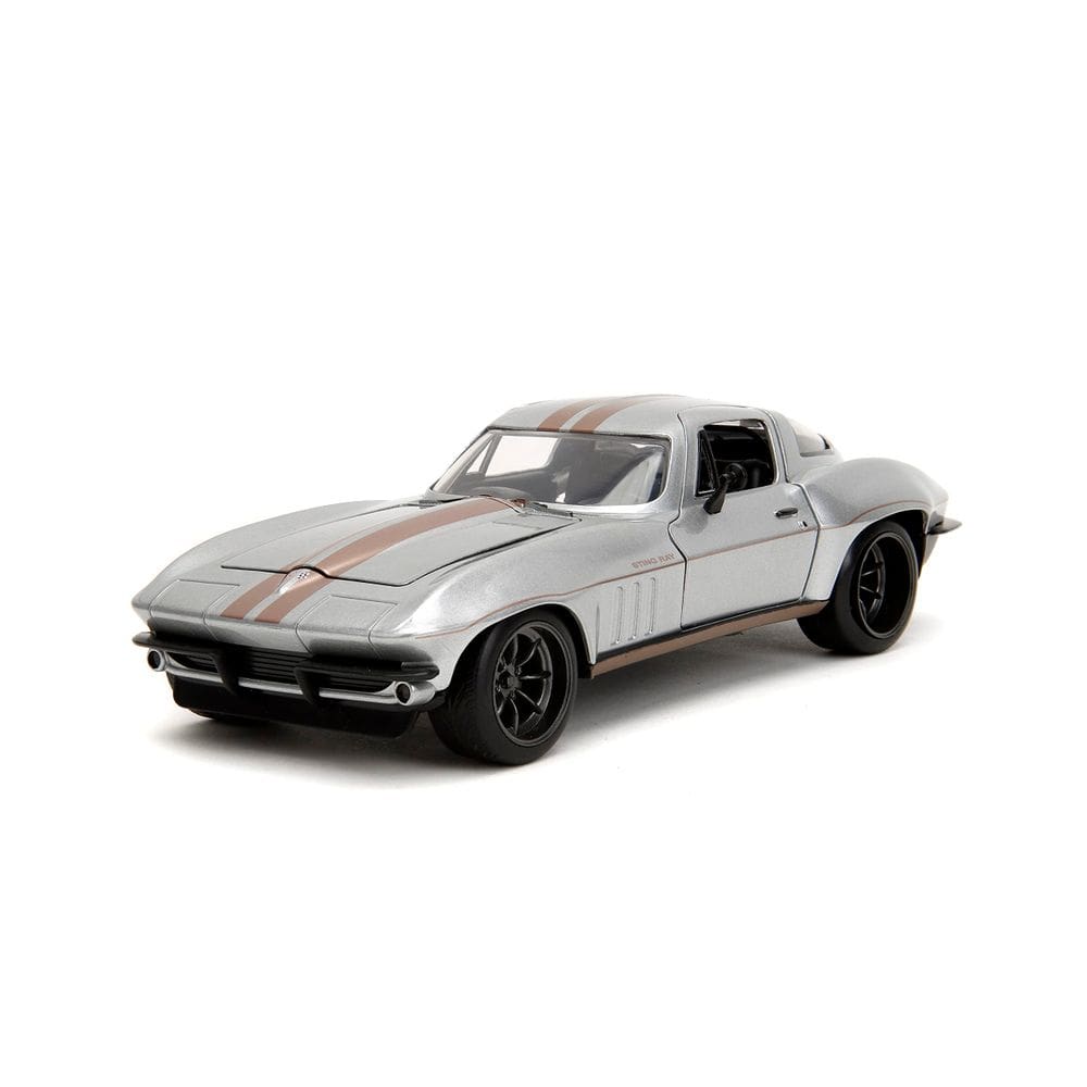 Carro fundido sob pressão Jada Big Time Muscle 1:24 1966 Chevrolet Corvette