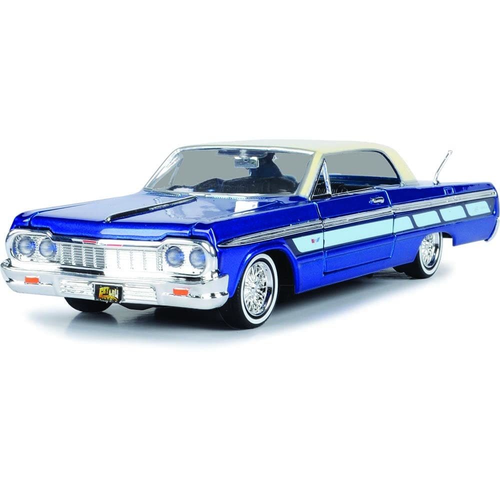 Modelo de carro moldado sob pressão Motormax 1964 Chevrolet Impala Lowrider 1/24