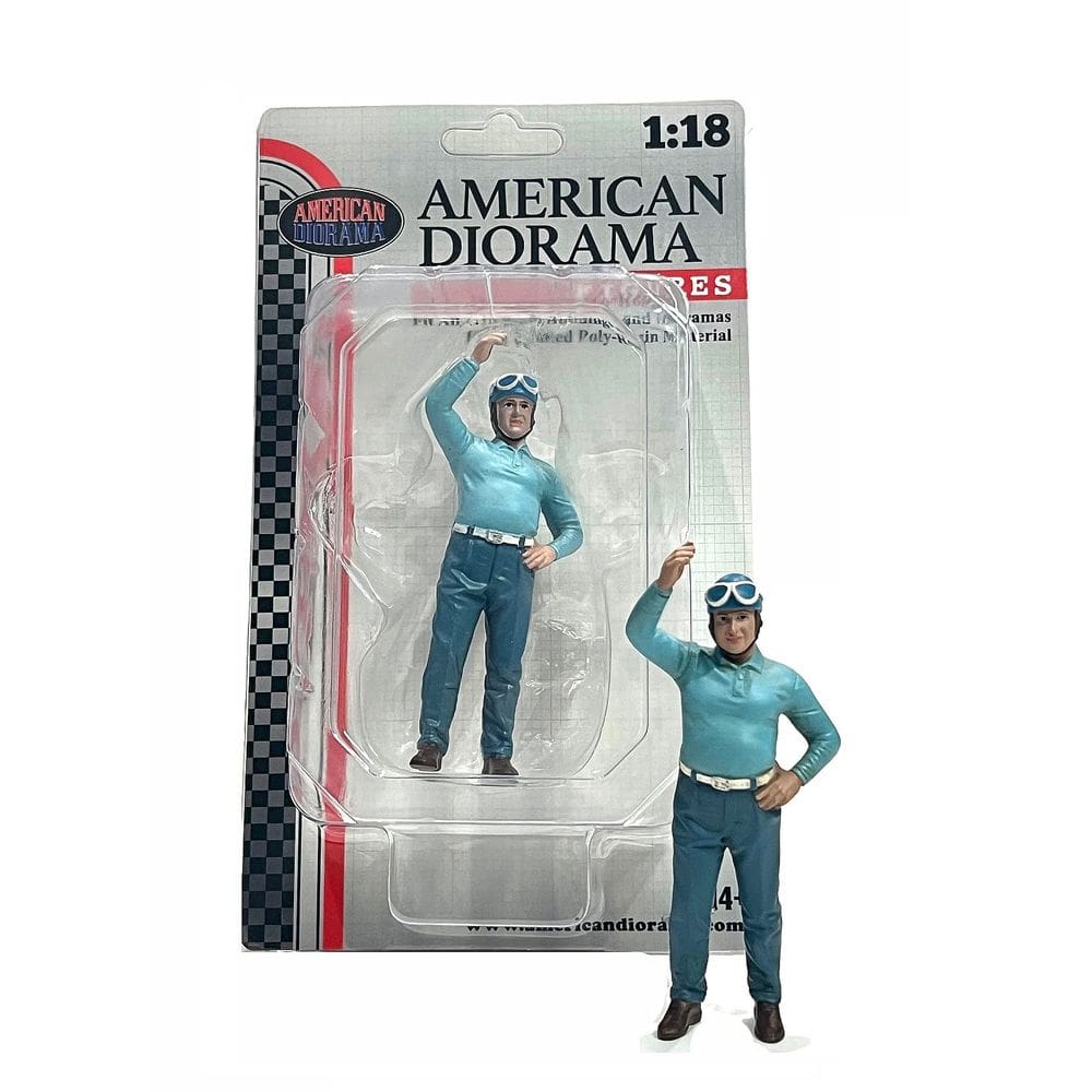 Figura American Diorama Racing Legend dos anos 50 para escala 1/18