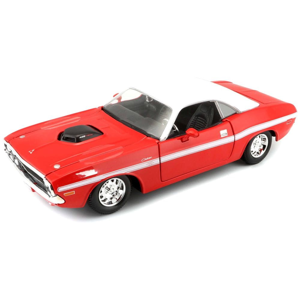 Modelo de carro Maisto 1970 Dodge Challenger R/T 1/24
