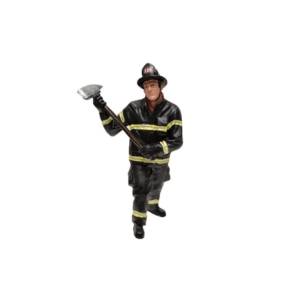 Figura de Bombeiro American Diorama com Machado 1:18