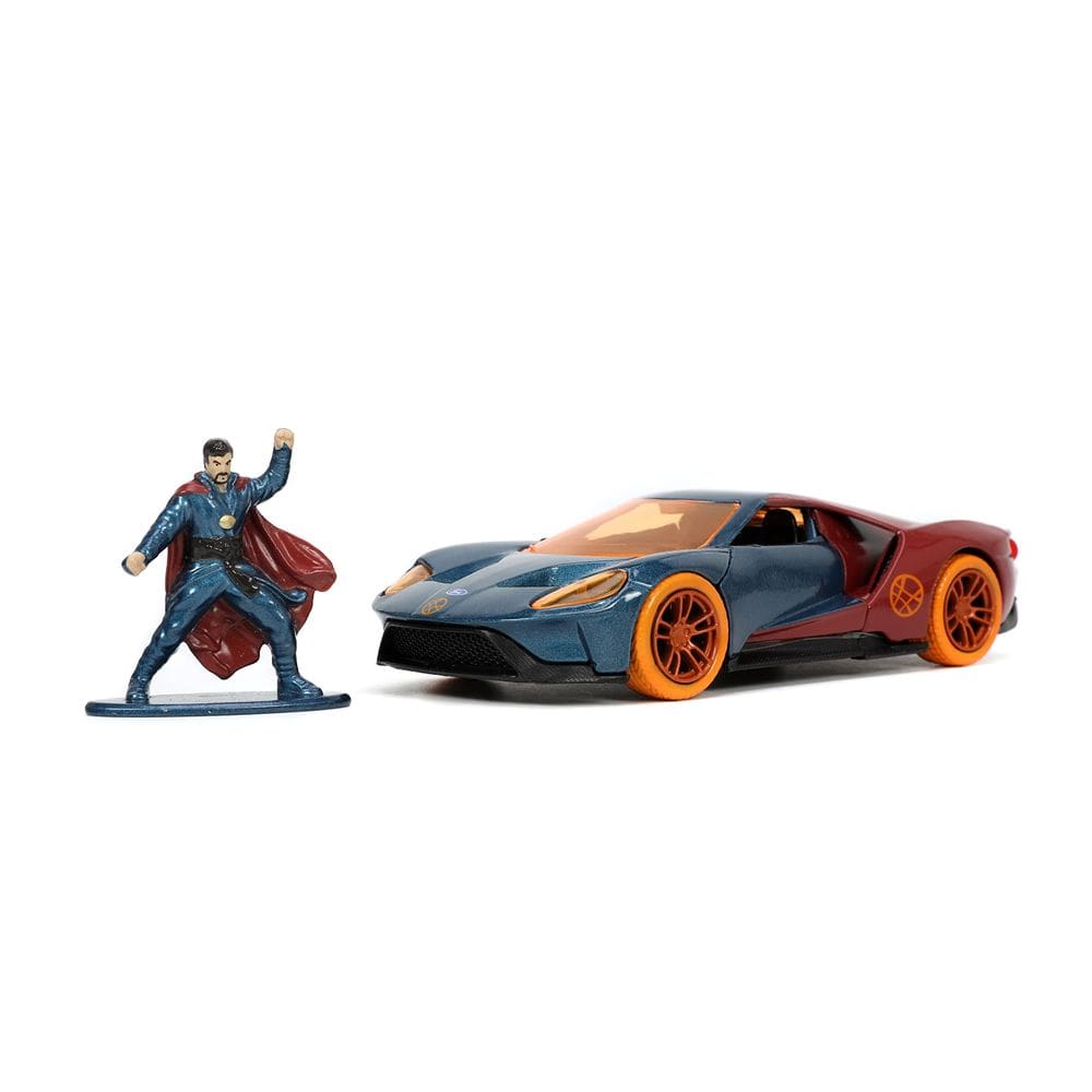 Carro fundido sob pressão Jada Toys Marvel 2017 Ford GT 1:32 com figura