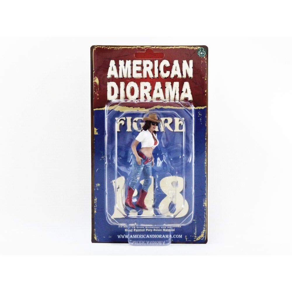 Figura American Diorama Estilo Oeste Escala 1/18