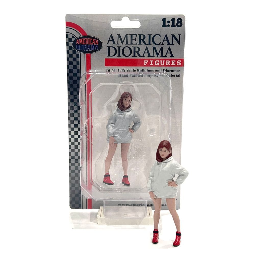 Figura: American Diorama, Hip Hop Girls, resina em escala 1/18