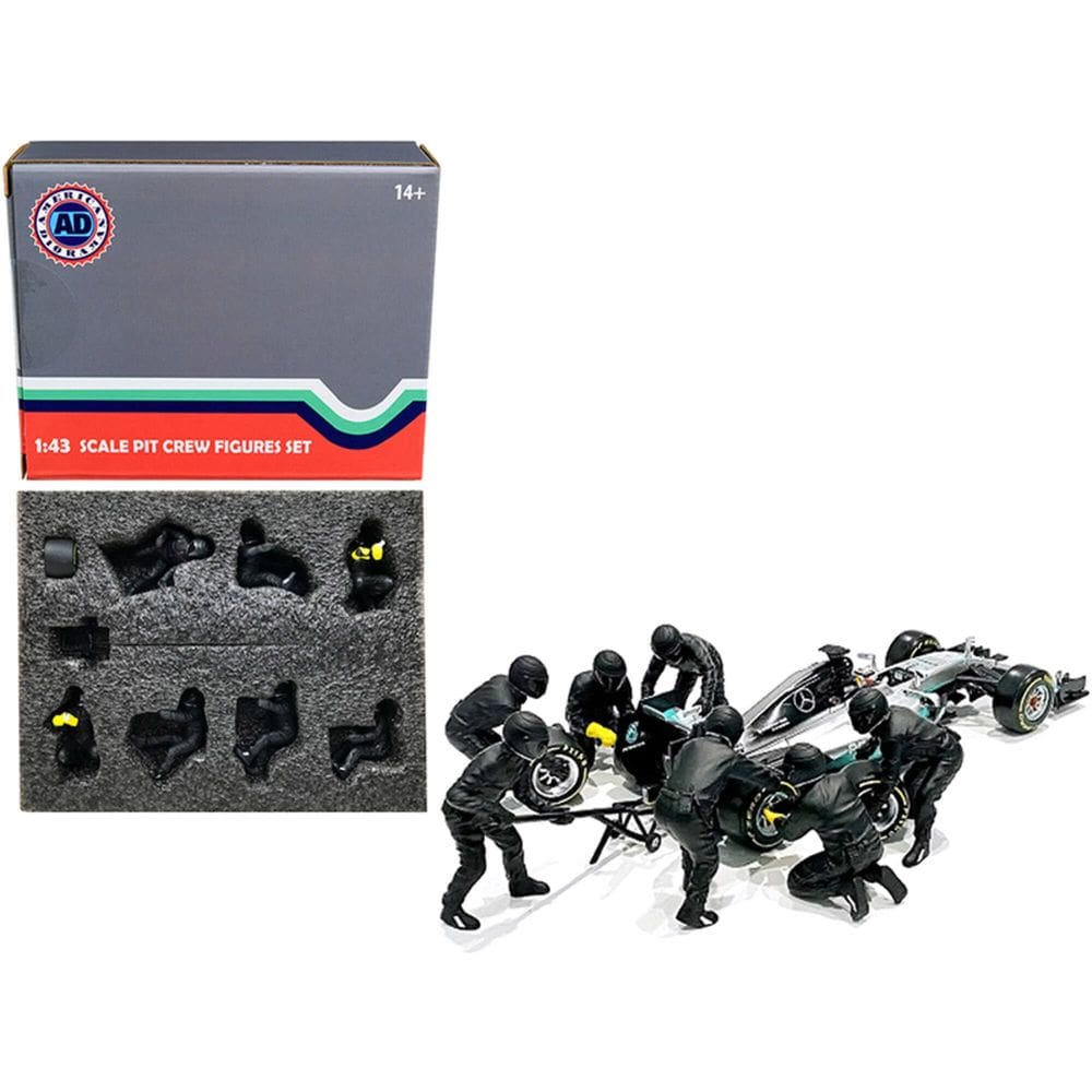 Conjunto de estatuetas American Diorama Formula One F1 Pit Crew 7