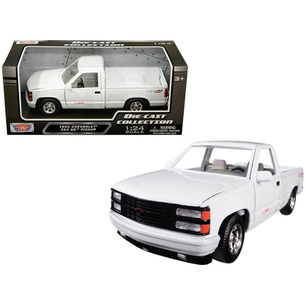 Modelo de carro Motormax 1992 Chevrolet 454 SS Pickup 1/24
