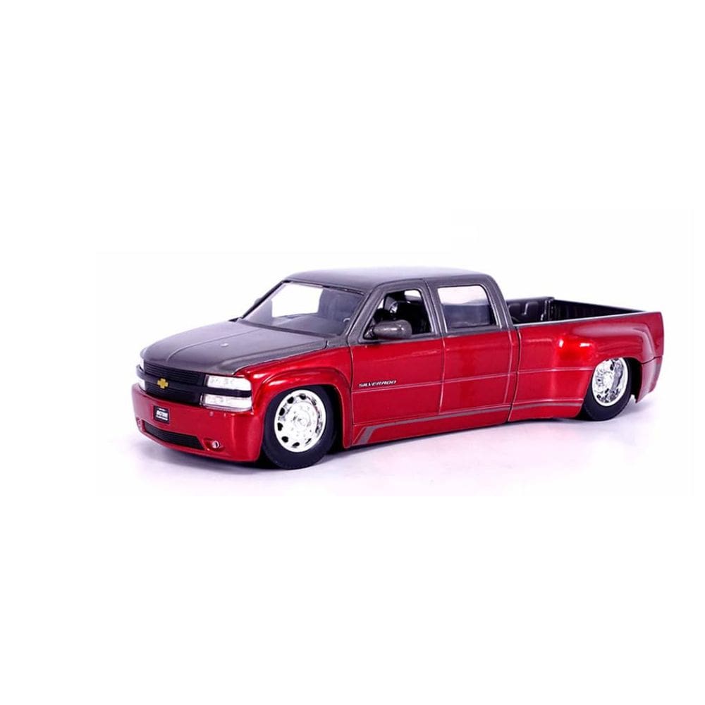 Caminhão de brinquedo Jada Toys 1999 Chevrolet Silverado Dually 1:24