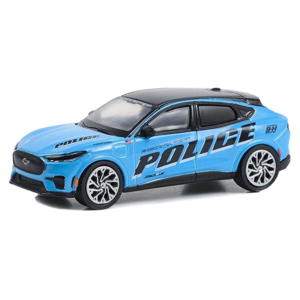 Carro fundido sob pressão Greenlight 2022 Ford Mustang Mach-E Police GT 1/64