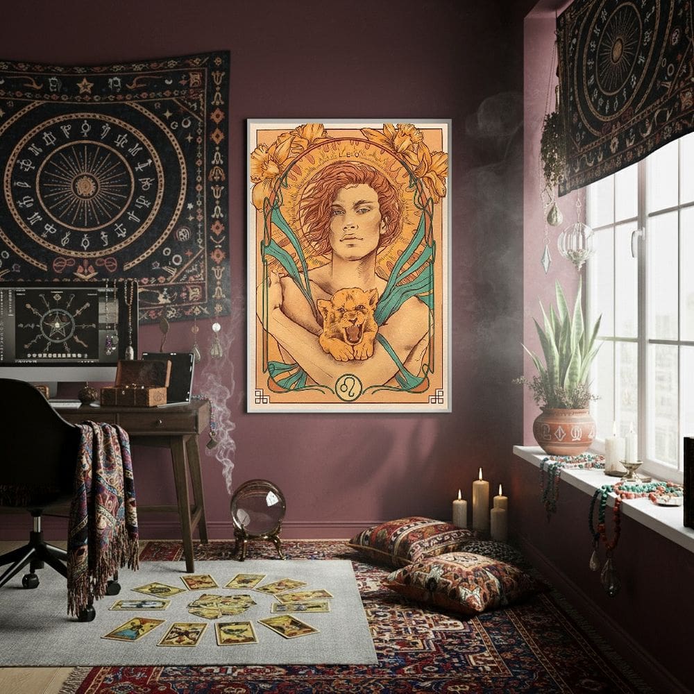 Quadro Decorativo Homem De Touro 70x50cm Mold Branca