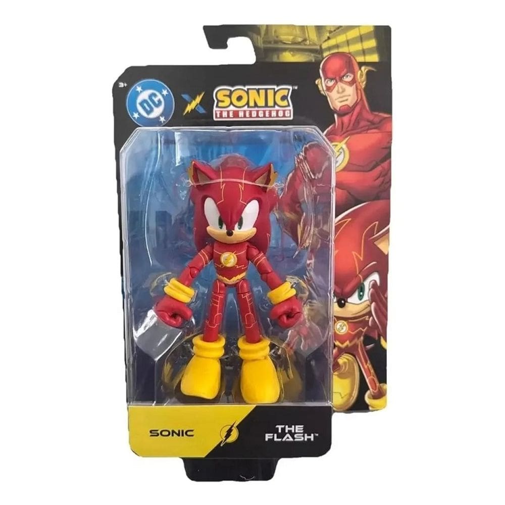 Sonic e DC Liga da Justiça - Boneco Articulado Sonic The Flash 12cm – Sunny