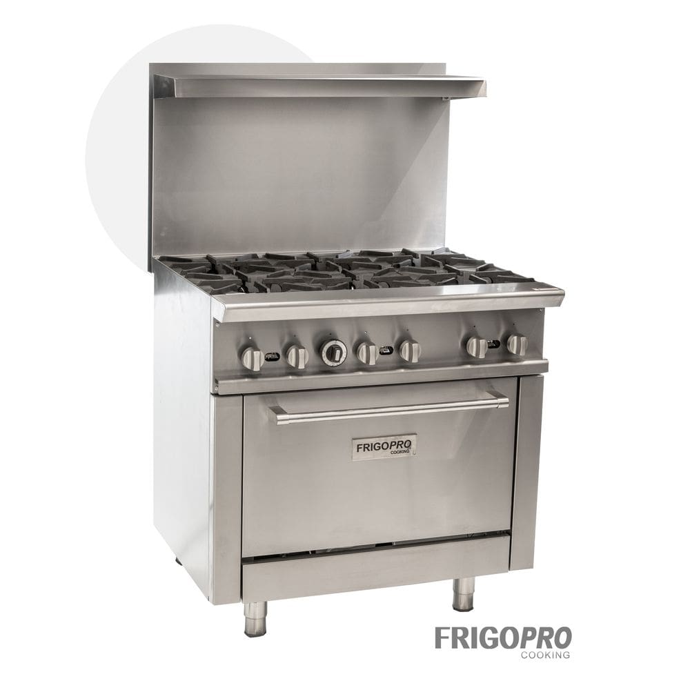 Fogão 6 Bocas forno e prateleira em inox Cooking CPR36 Frigopro