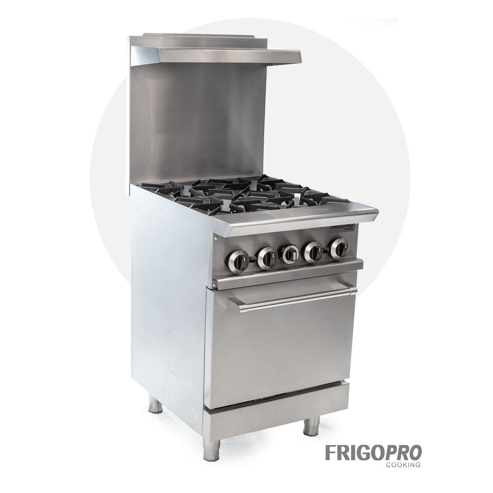 Fogão 4 Bocas forno e prateleira em inox Cooking CPR24 Frigopro