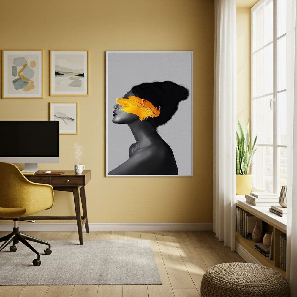 Quadro Decor Incandescente 70x50cm Mold Branca