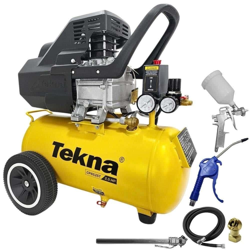 Compressor de Ar 2,5HP 8 Pés 22L Lubrificado CP8525T TEKNA
