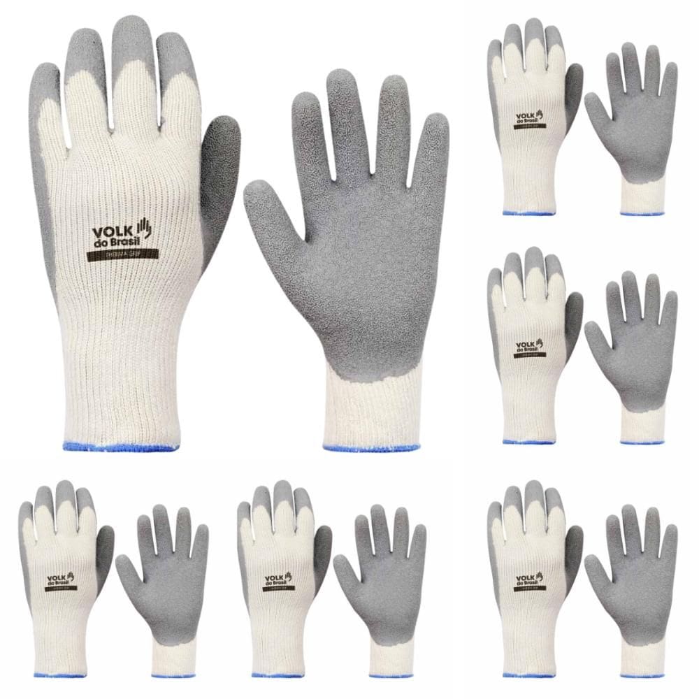 Kit 12 Luva de Segurança Térmica Baixa Temperatura Com CA Therma Grip Volk