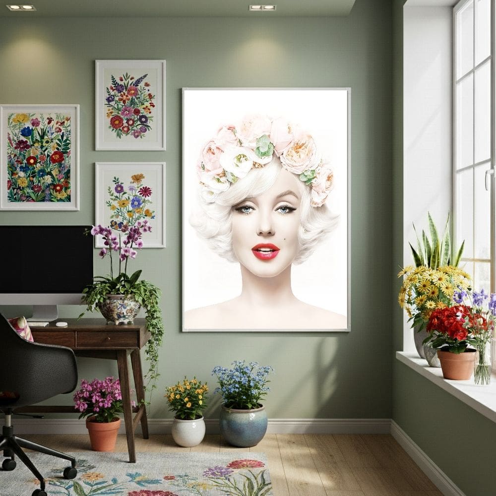 Quadro Decor Eterna Estrela 70x50cm Mold Preta