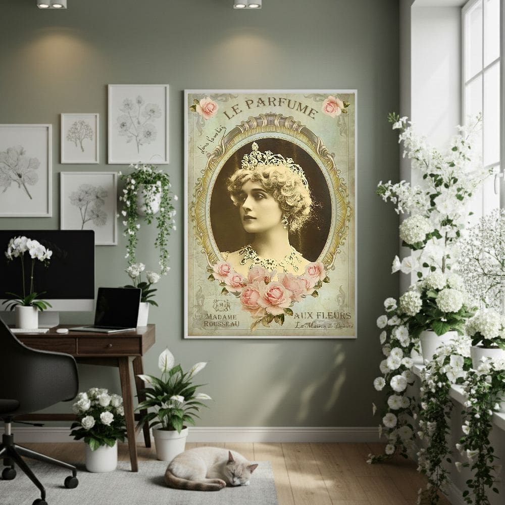 Quadro Decor Essência De Lina 70x50cm Mold Preta