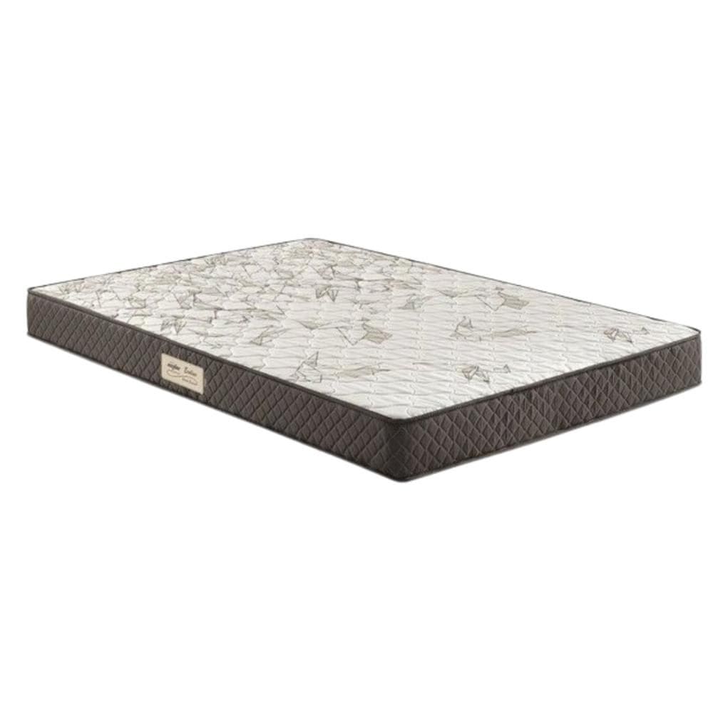 Colchão de Casal Espuma D23 Ecoflex Ecoline Marrom Bordado 138x188x14cm