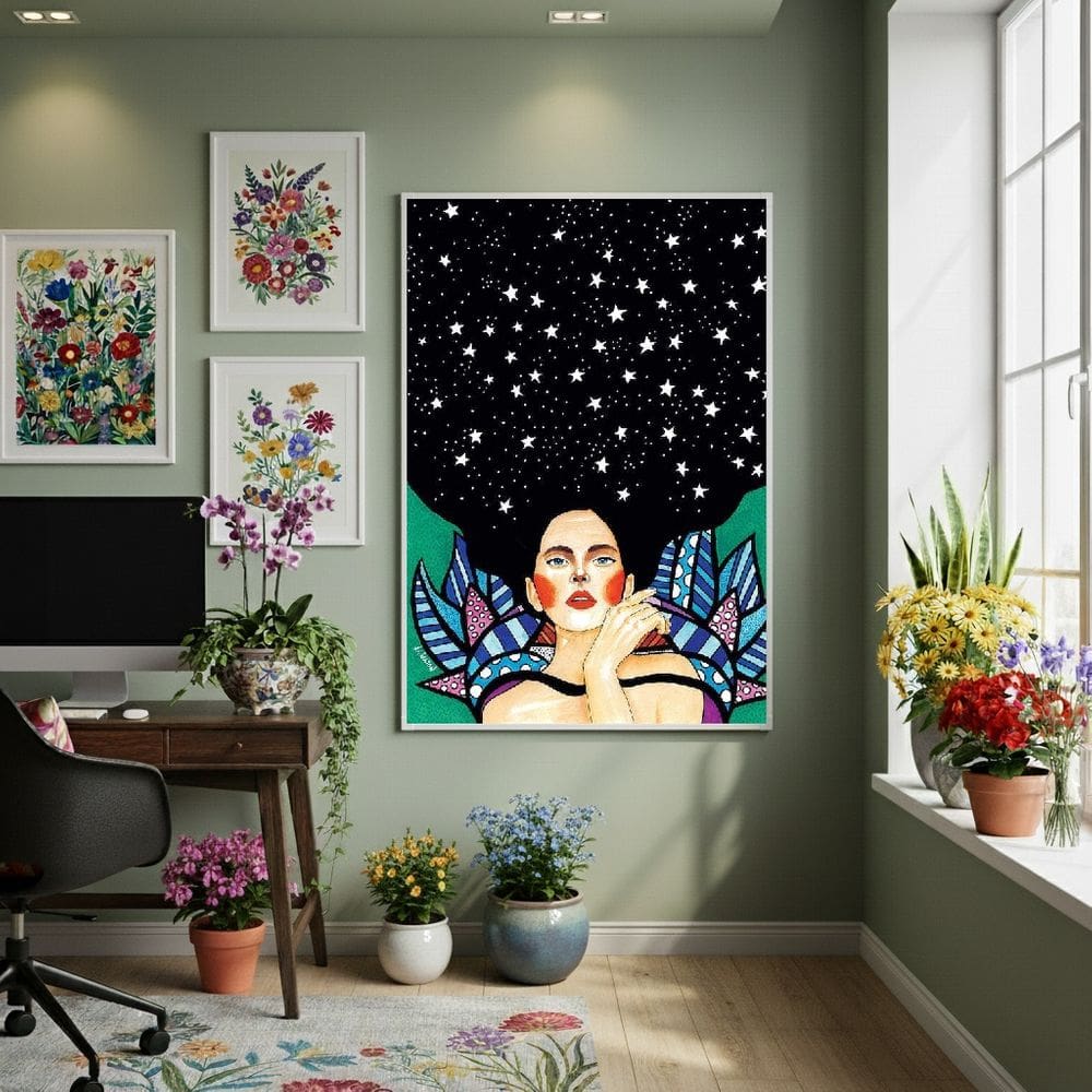 Quadro Decor Infinito Particular 70x50cm Mold Preta