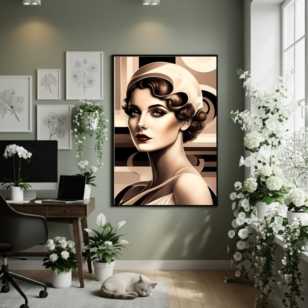 Quadro Decorativo Brilho Jazz 70x50cm Mold Preta