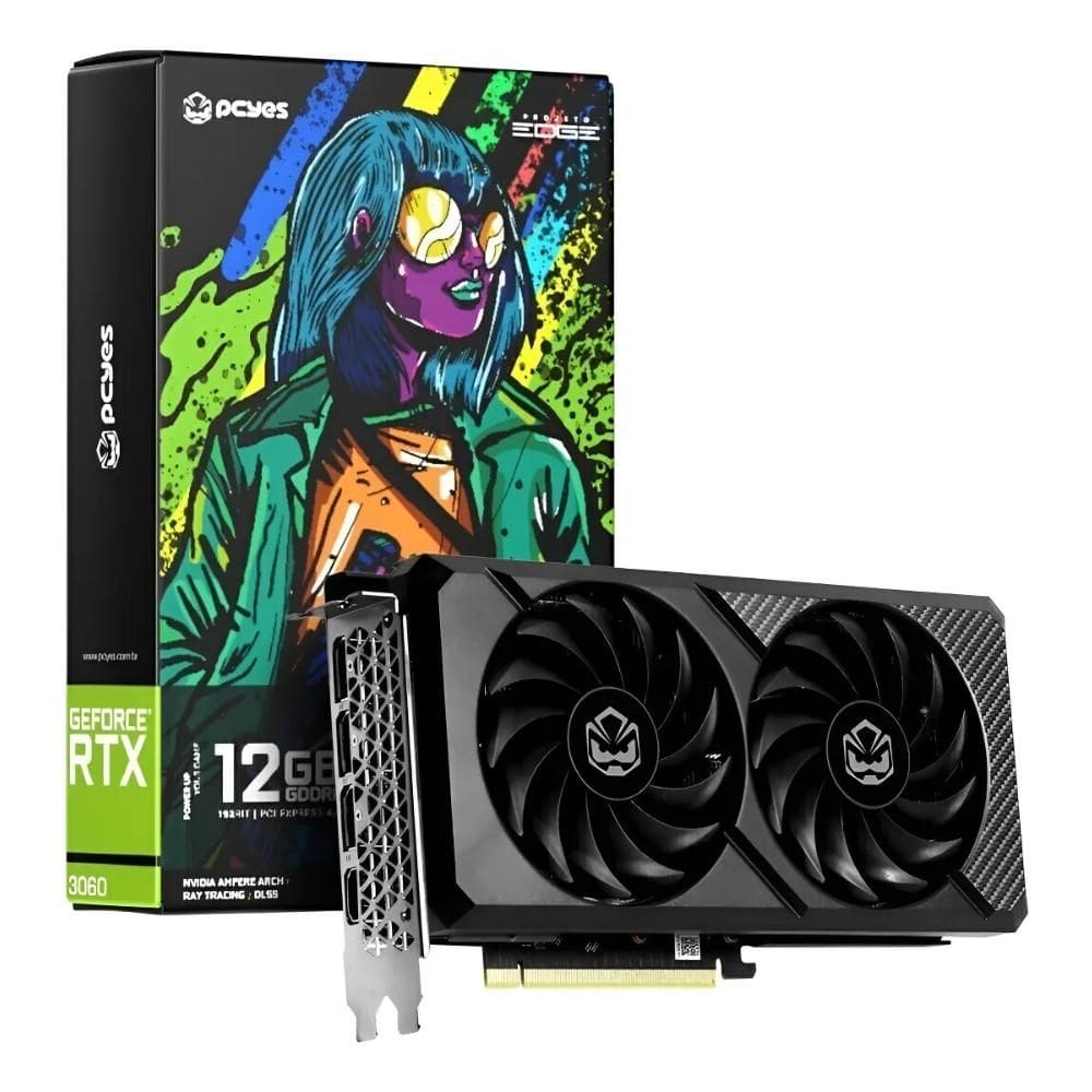 Placa de Video Rtx 3060 12gb Ddr6 192 Bits Pcyes