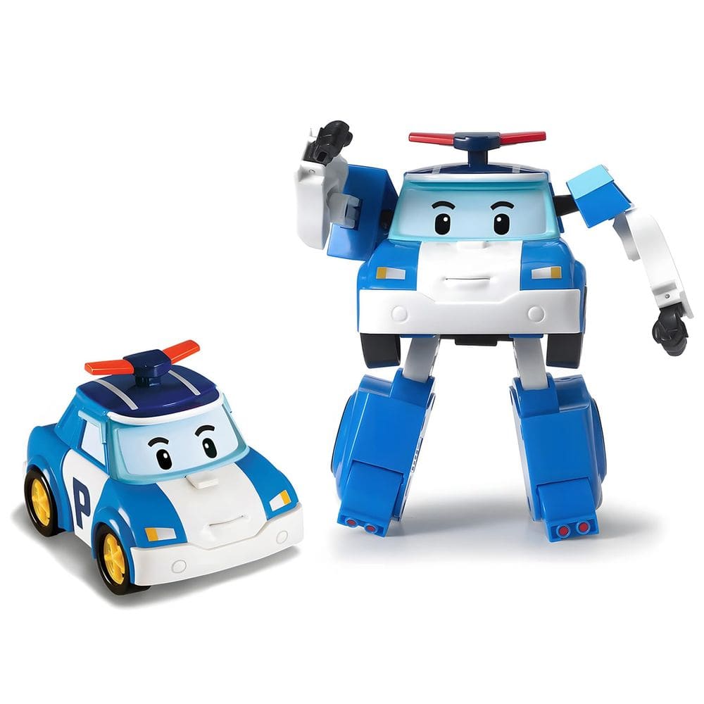 Robô transformador Toy Robocar Poli com 4 veículos para crianças de 1 a 5 anos