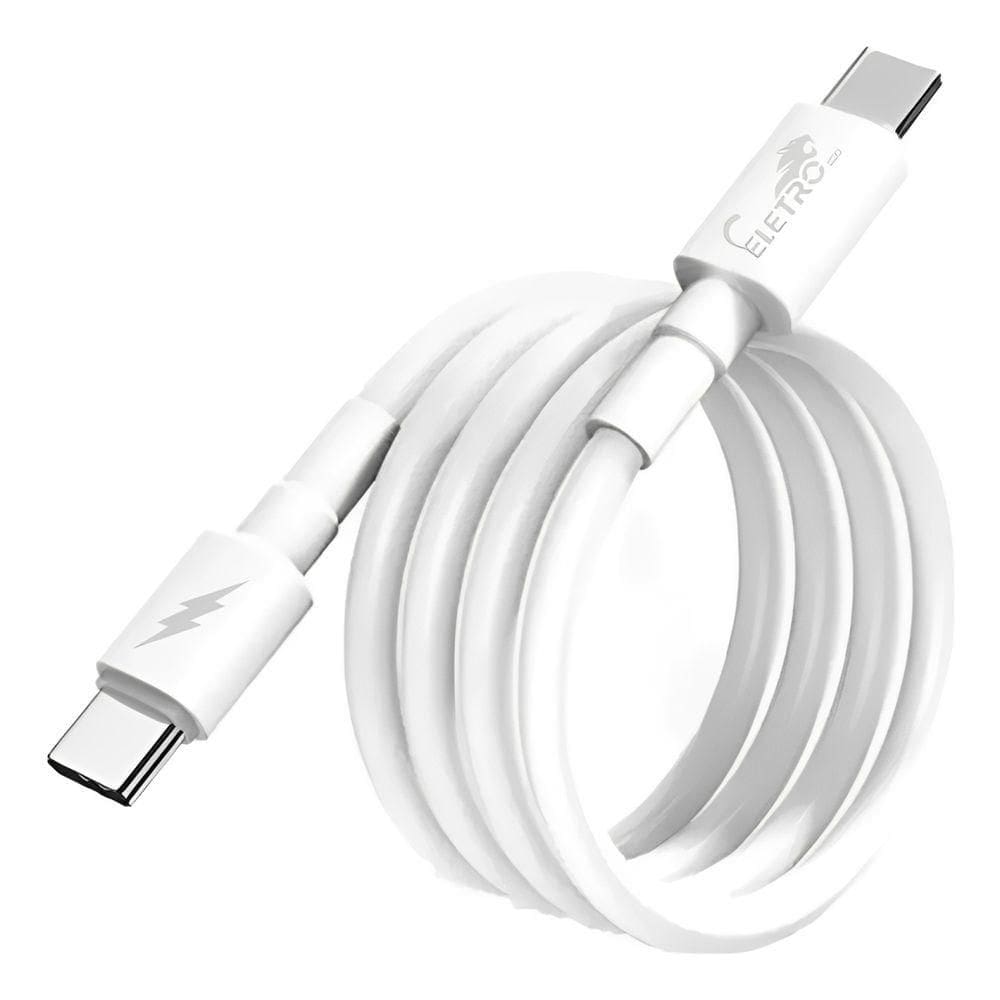 Cabo USB-C para USB-C 1m - 65W - Br - EL-3113-CC - Eletromex