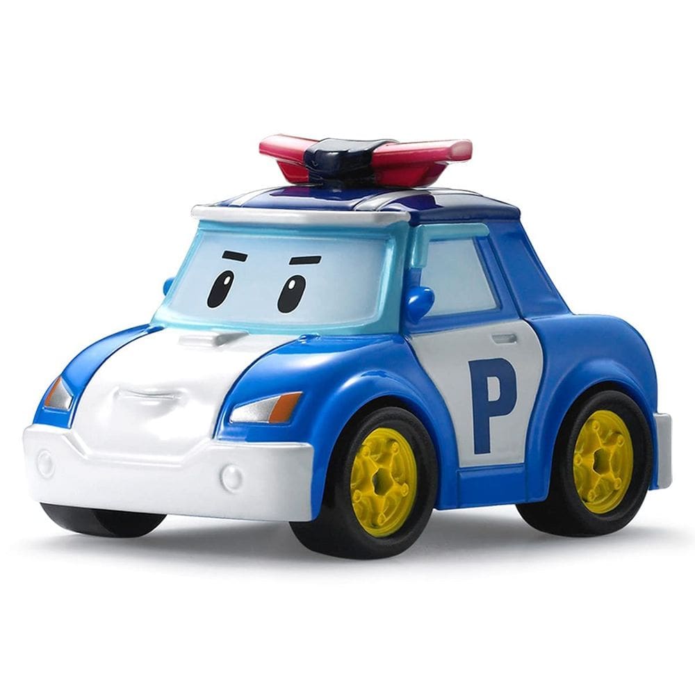 Carro de polícia de metal fundido Toy Robocar Poli para crianças de 1 a 5 anos