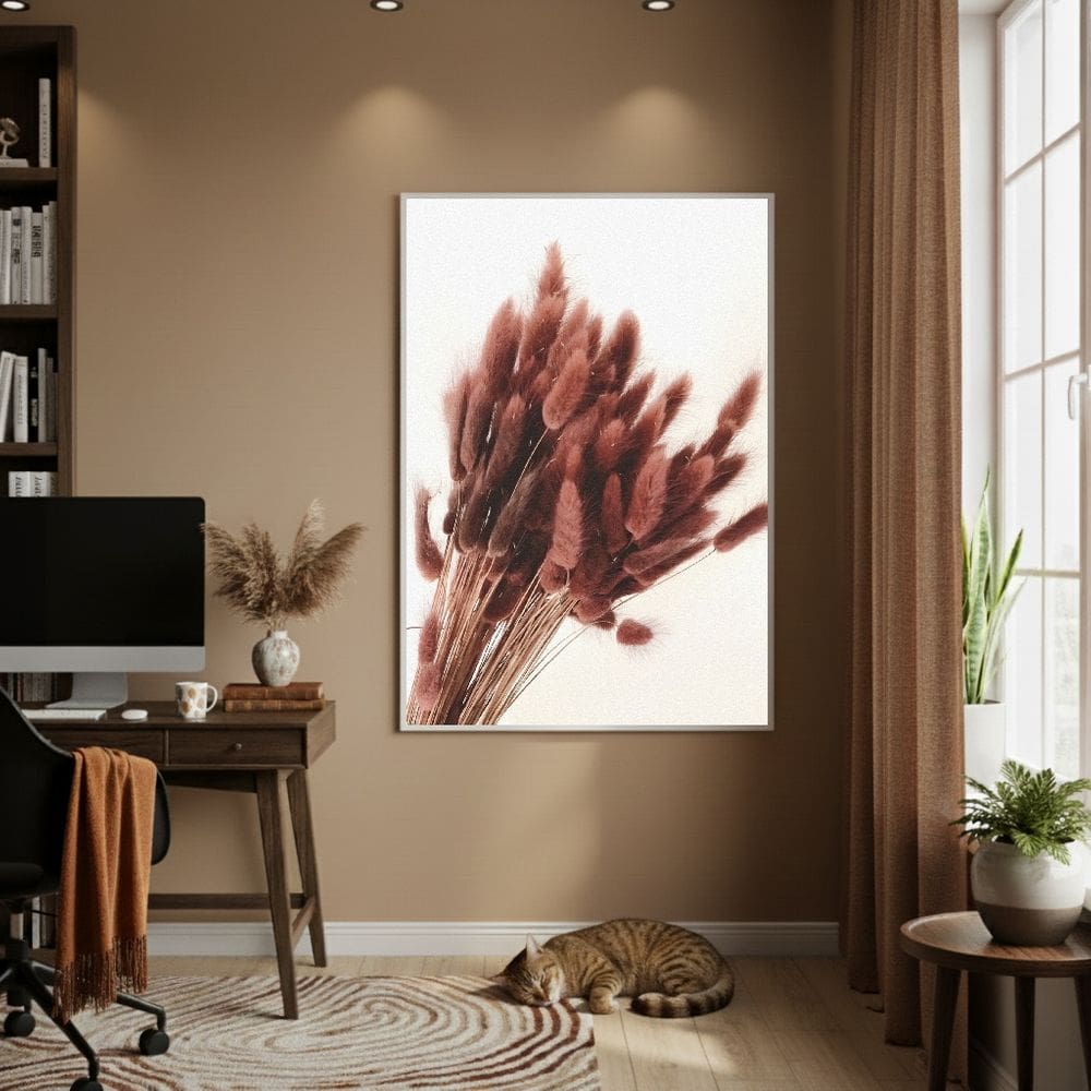 Quadro Decorativo Texturas Da Terra 70x50cm Mold Branca