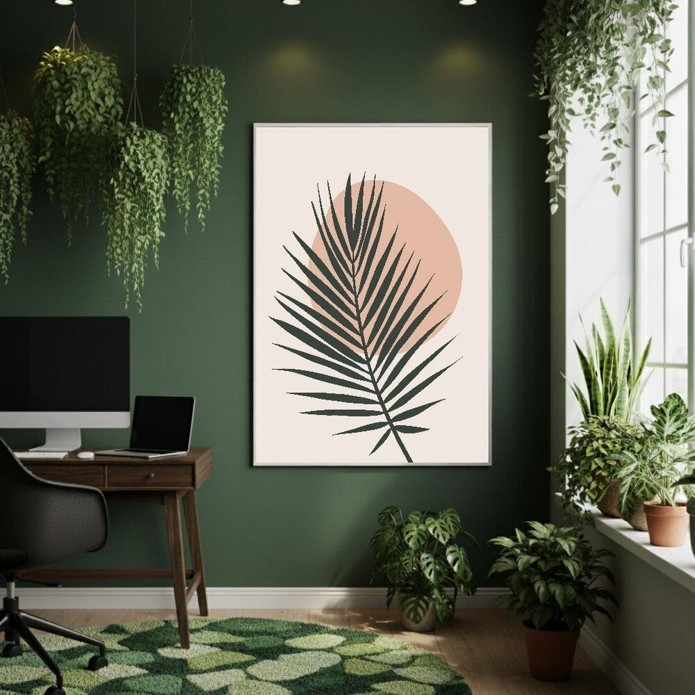 Quadro Decorativo Forma Orgânica 70x50cm Mold Preta