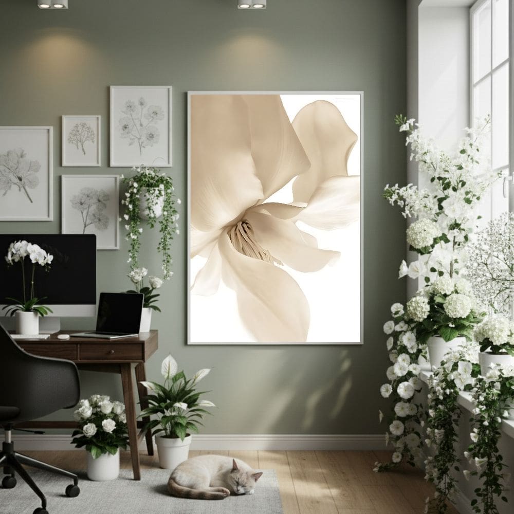 Quadro Decorativo Alvorada Branca 70x50cm Mold Branca