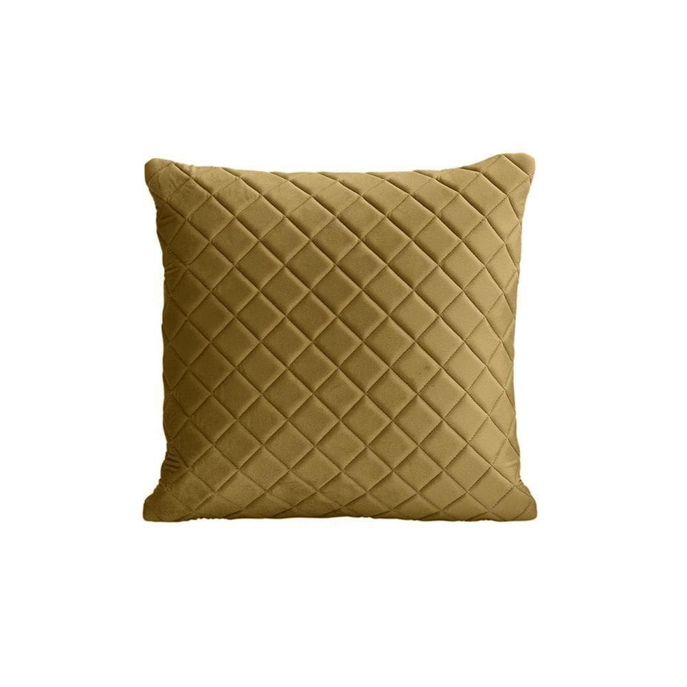 Almofadas Tressê Decorativas 40x40cm Veludo - Nexta Casa Cor Mostarda