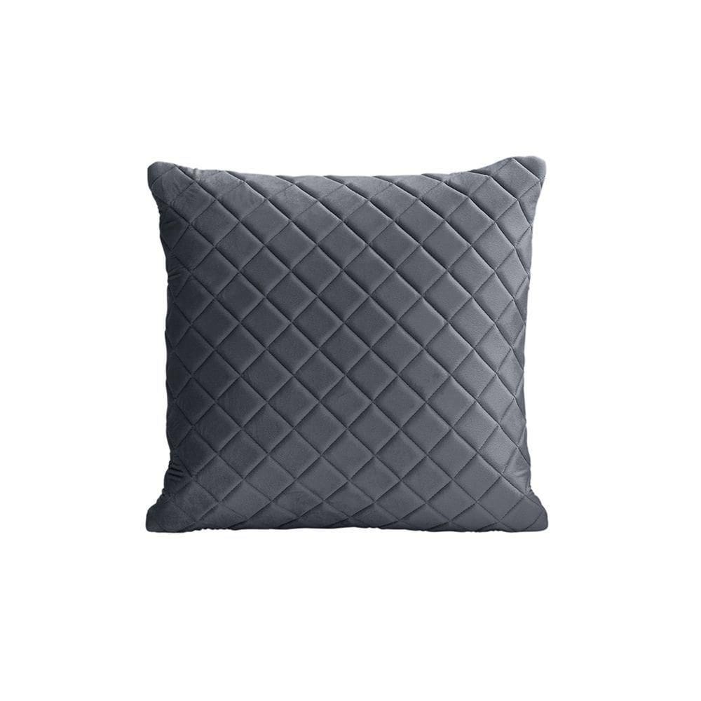 Almofadas Tressê Decorativas 40x40cm Veludo - Nexta Casa Cor Cinza
