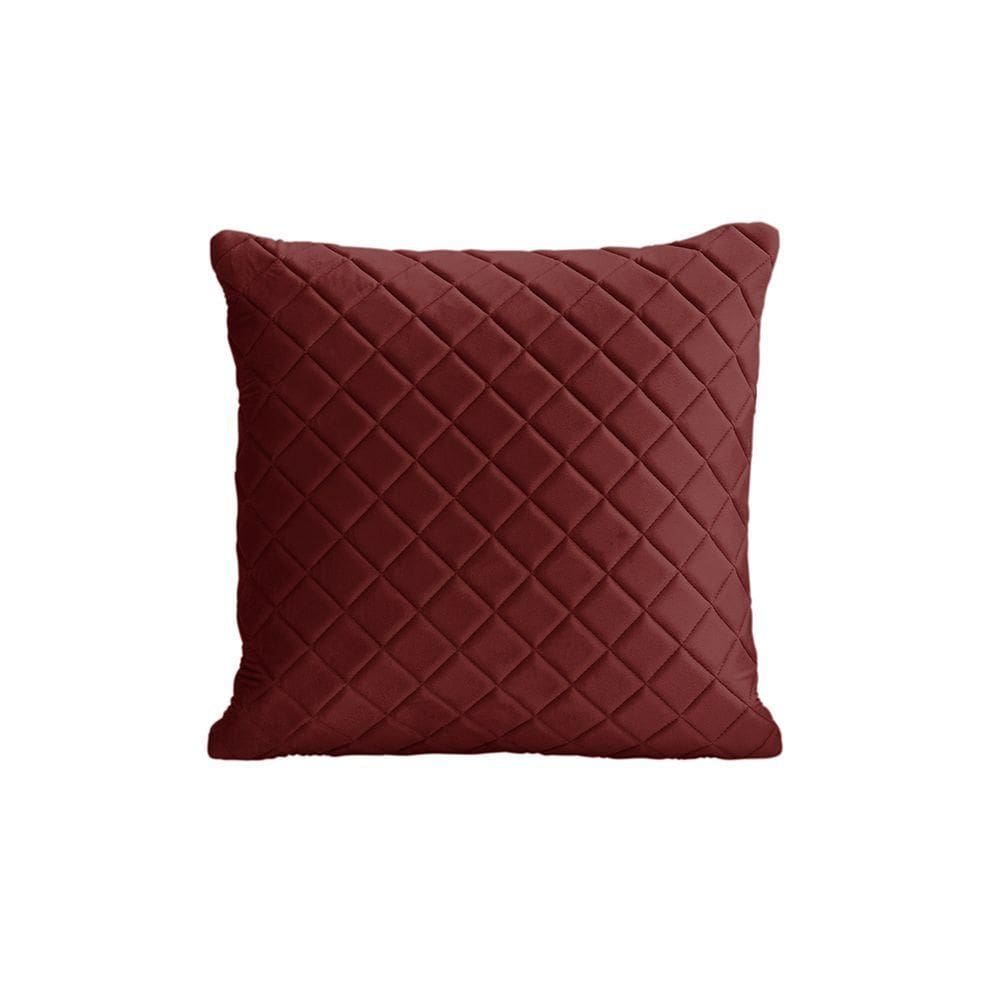 Almofadas Tressê Decorativas 40x40cm Veludo - Nexta Casa Cor Marsala