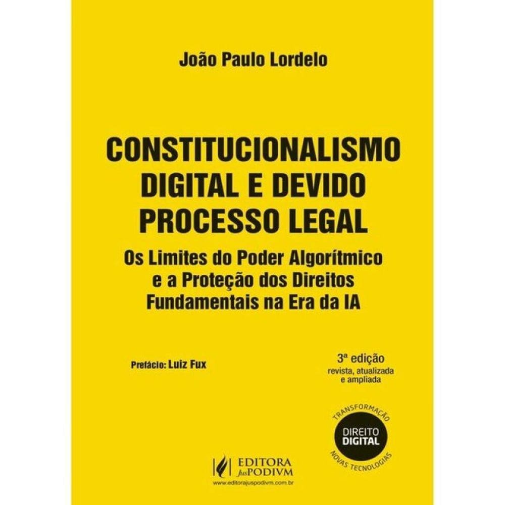 Constitucionalismo Digital E Devido Processo Legal - 2026