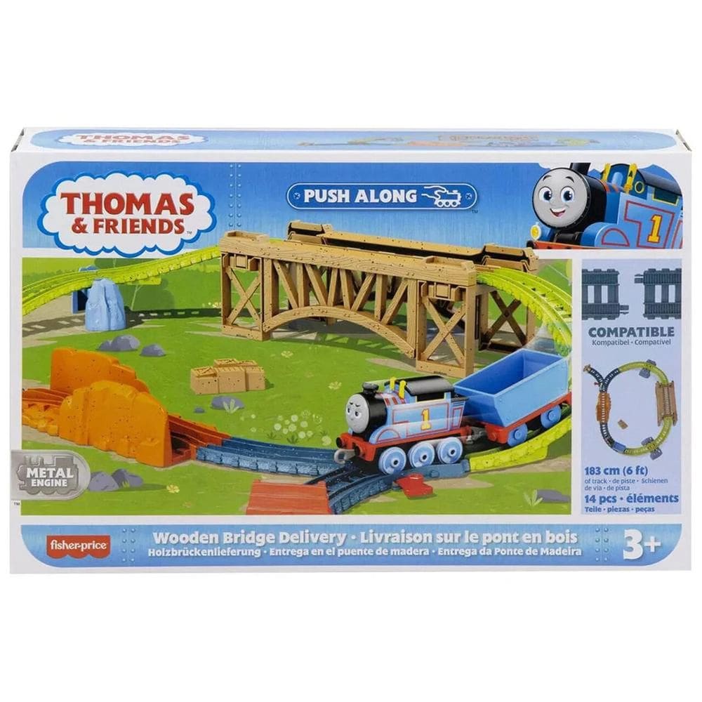 Pista Thomas e Seus Amigos Ponte de Madeira para Entregas - Mattel HHV79