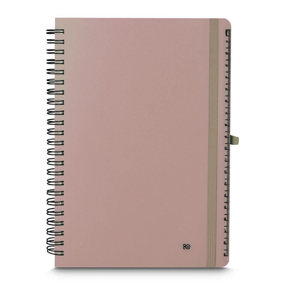 Caderno De Anotações Com Suporte De Caneta 70 Folhas Bege