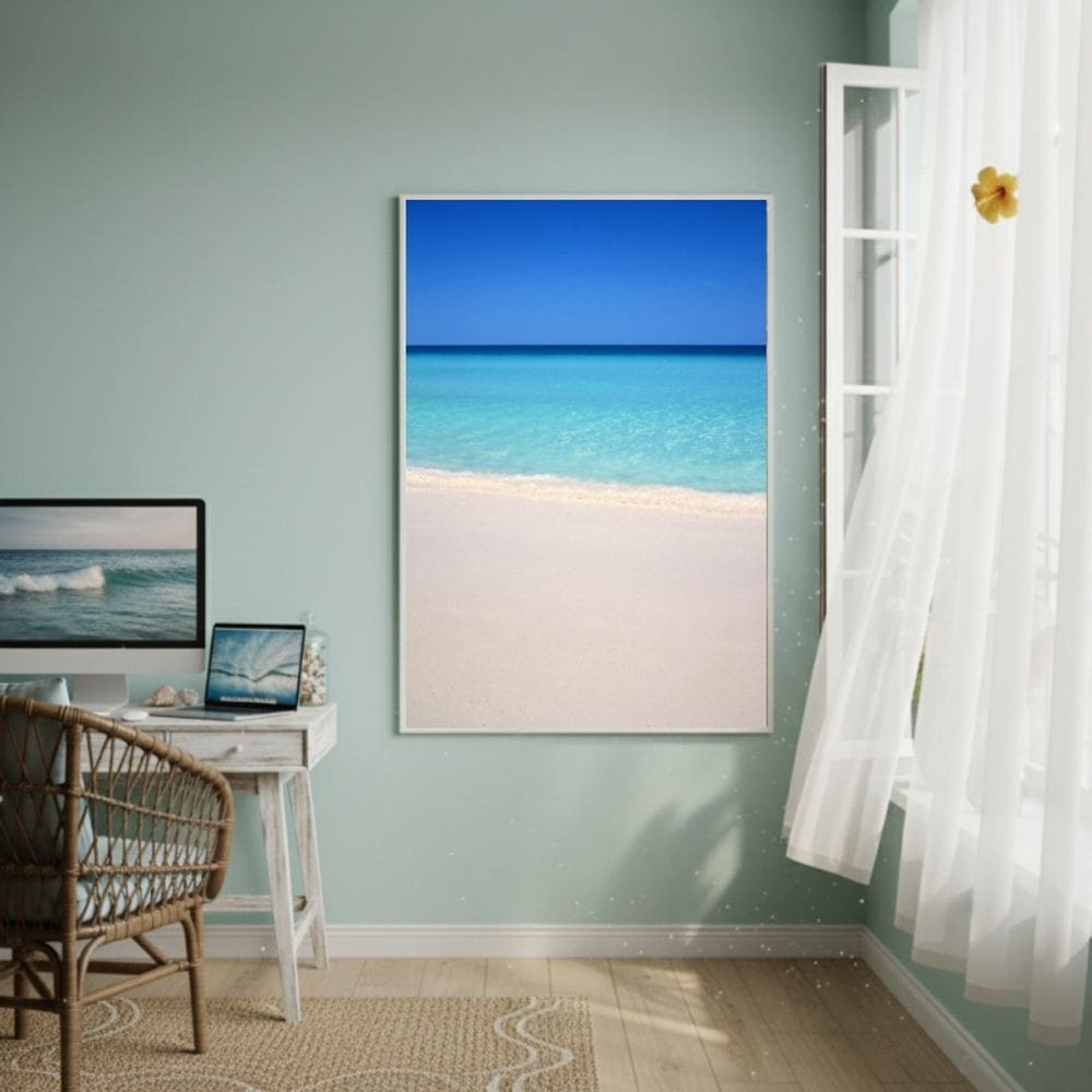 Quadro Decorativo Mar Do Caribe-70x50cm
