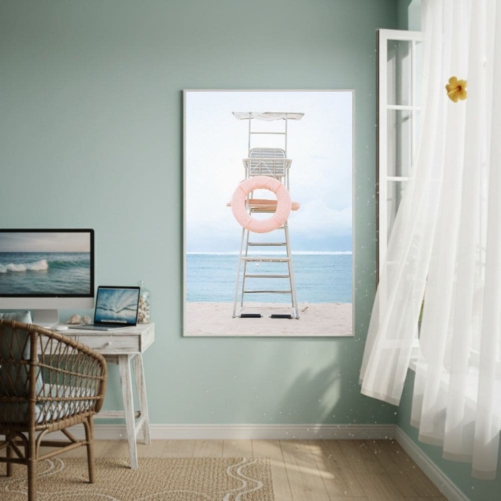 Quadro Decorativo Posto Salva Vidas-70x50cm