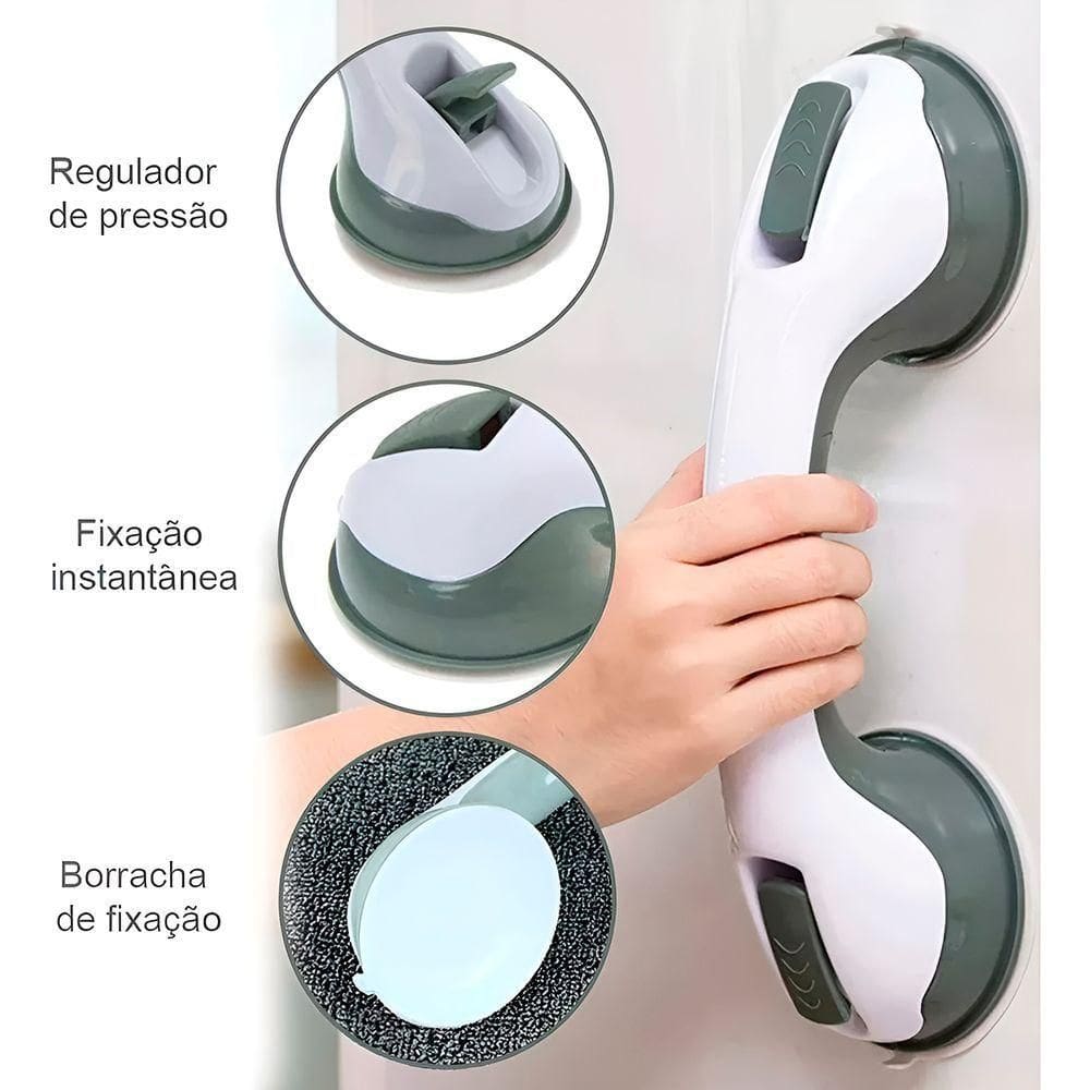 Barra Suporte Apoio Para Idoso Deficiente Banheiro - Ideal Para Idosos, Pessoas Com Mobilidade