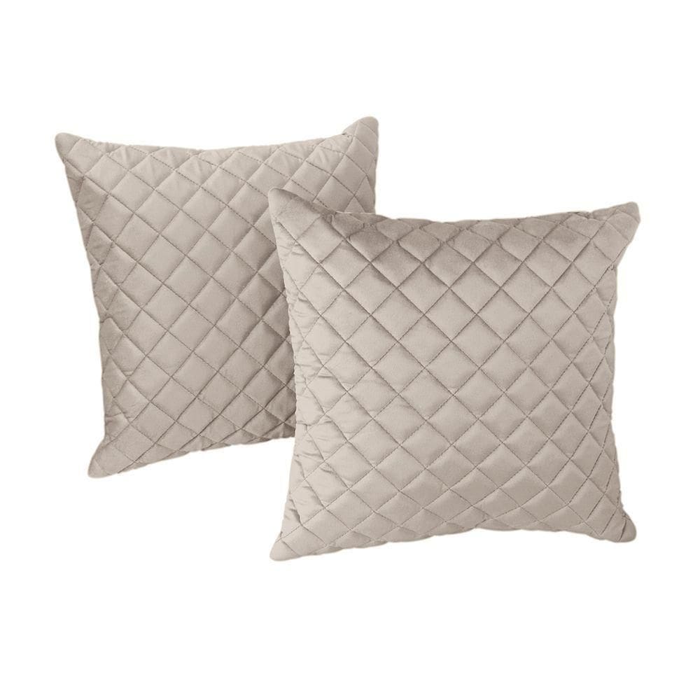 Kit 2 Almofadas Tressê 50x50cm Veludo Perfectly Pale - Nexta Casa