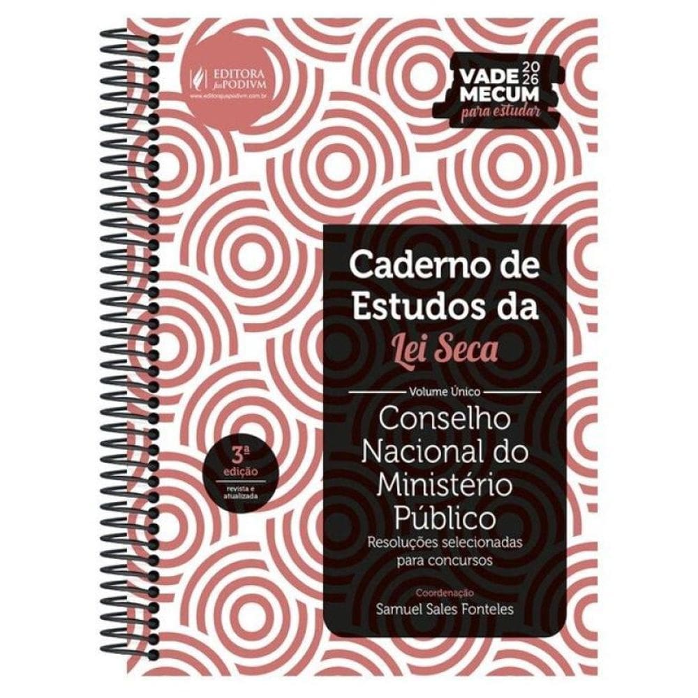 Caderno De Estudos Da Lei Seca Cnmp - Conselho Nacional Do Ministério Público - 2026