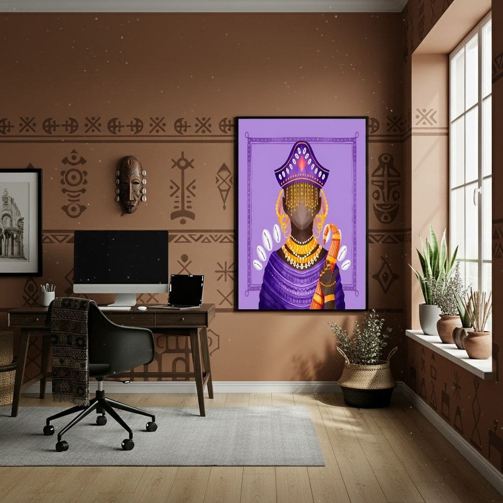 Quadro Decorativo Nanã Buruquê - A Orixá mais Antiga-70x50cm