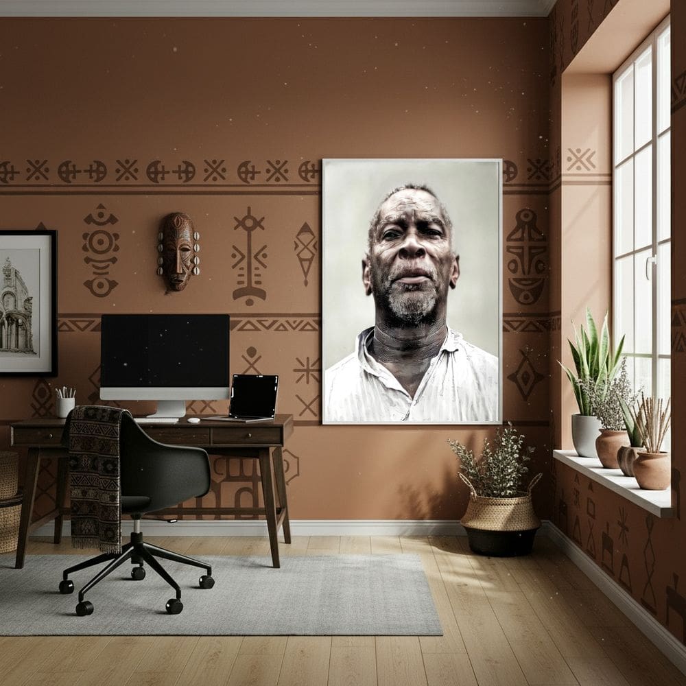 Quadro Decorativo Santo Daime - Mestre Irineu  - 70x50cm