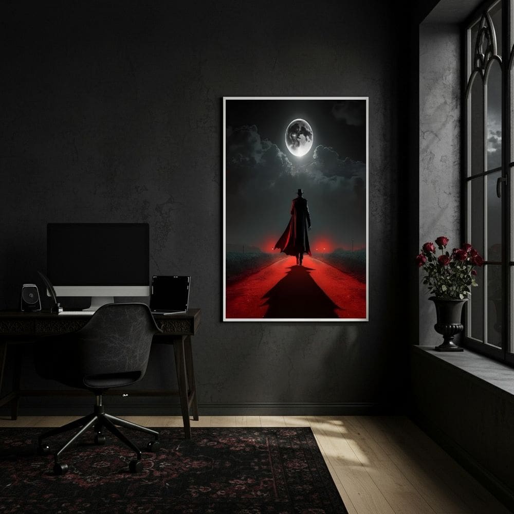 Quadro Exu- Divindade Orixá da Umbanda - 70x50cm