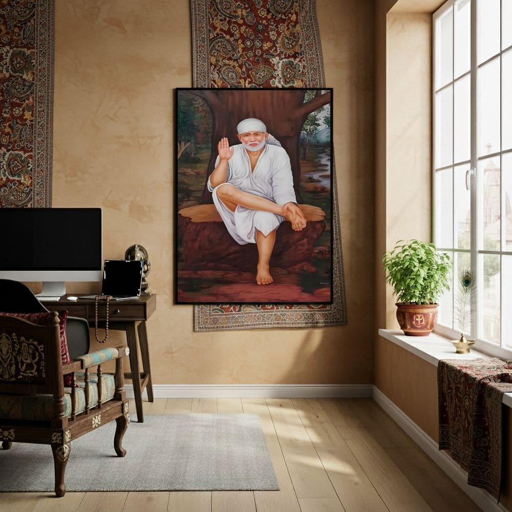 Quadro Decorativo Shirdi Sai Baba  - 70x50cm