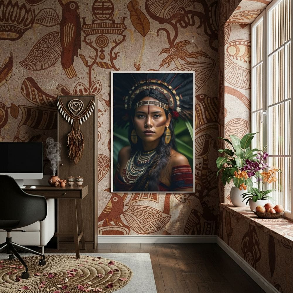 Quadro Decorativo Cabocla Jurema  - 70x50cm