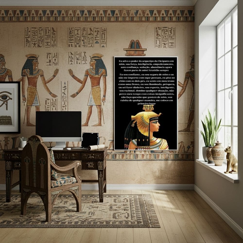 Quadro Cleópatra Um Exemplo de Prosperidade - 70x50cm
